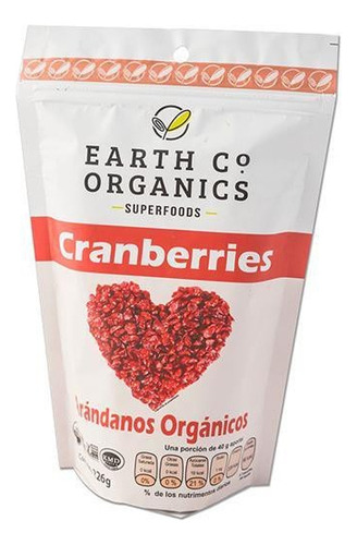 Earth Co Organics Fruta Seca Arandano Organico 226gr