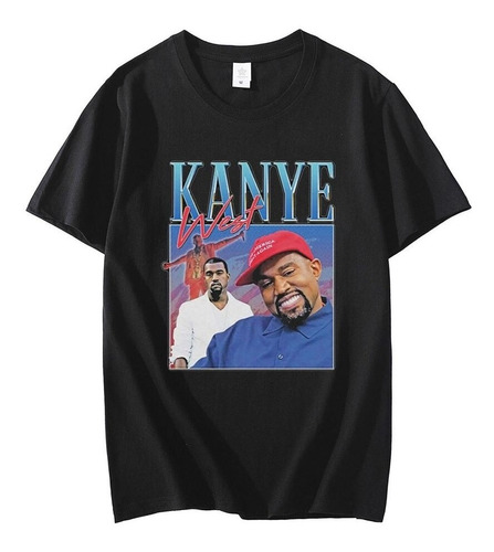 Polera Hip Hop Kanye West Con Gráficos Vintage De Los Años