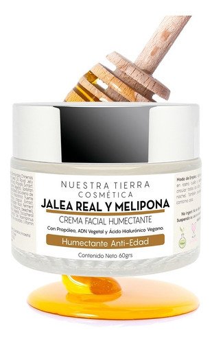 Imagen 4 de 7 de Crema Humectante-cicatrizante Anti-edad Jalea Real Melipona Tipo De Piel Todo Tipo De Piel
