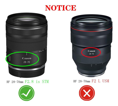 Capucha De Lente Ew-73d Para Canon Rf 28-70 Mm F28 Es Lente