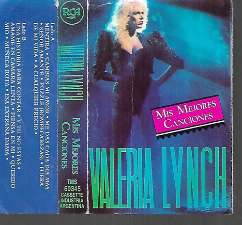 Valeria Lynch Album Mis Mejores Canciones Sello Rca Cassette