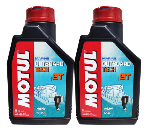 Oleo 2 L Motul Outboard Tech Motor Polpa 2t Barco Suzuki