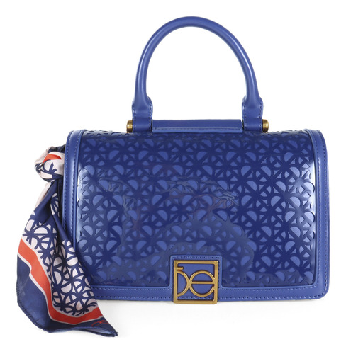 Bolsa Briefcase Cloe Para Mujer Bolsillo Frontal Color Azul marino