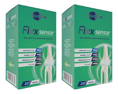 Kit Qualynutri Flex Sensor Com 2 Caixas De 30 Cápsulas Cada