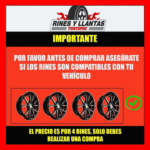 Rines Deportivos 15 Para Gol, Spark, Beat 4/100 (4 Rines)