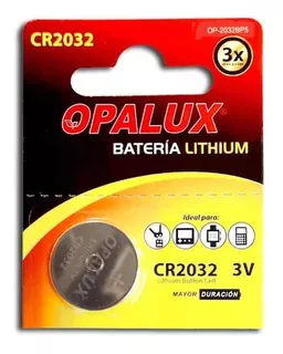 Pila Lithium Cr2032 3v Set 5 Und Op-2032bp5 Opalux