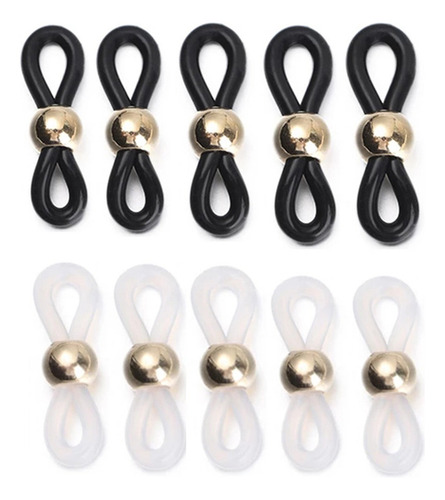 50 Uds. De Gafas De Ojo/soporte De Correa De Blanco Negro 1