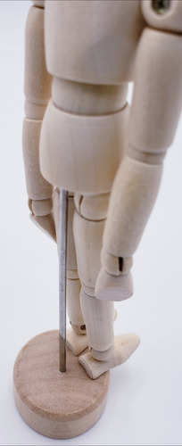 Boneco Articulado Madeira 14 Cm Desenho Moda E Arte
