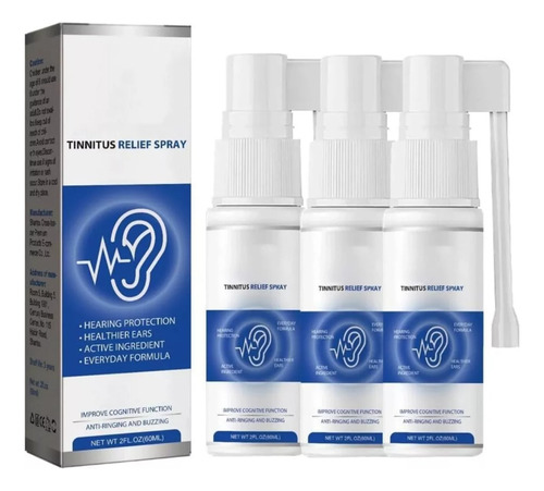 3 Unidades De Spray Para Alívio De Zumbido Otbk Tinnidrop