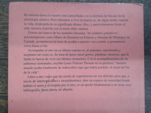 Imagen 2 de 4 de El Amor Ultimo * Acompañamiento De Enfermos Terminales *
