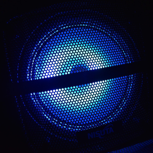 Parlante Portatil Carrito Con Bluetooth, Ecualizador, Led, Fm Y Mic Inalambrico Nspa8b