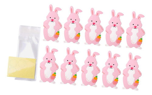 2 X 10 Piezas Con Tarjetas De Animales Bolsas De Regalo