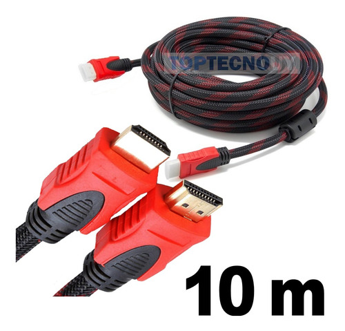 Cable Hdmi 10 Metros Mts 1.4 Full-hd 1080p 3d Pc Tv 3d ®
