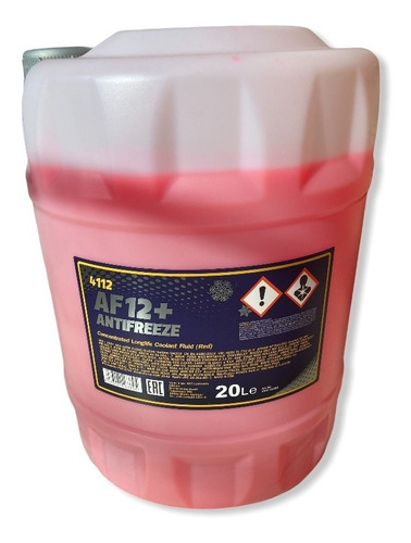 Bidon Liq Ref Mannol Af 12+ G12 Color Rojo Aleman 20 Ltrs