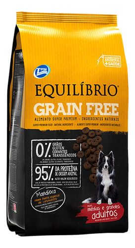 Alimento Equilibrio Grain Free Perro Adulto Med Y Gra 12 Kg