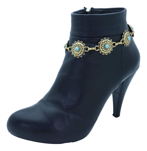 Botas bohemias occidentales Trendyfashionjewelry Tfj para mujer, color