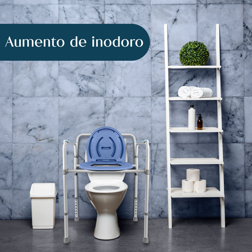 Silla Comodo Discapacitado Amento Plegable Wc Baño Ducha