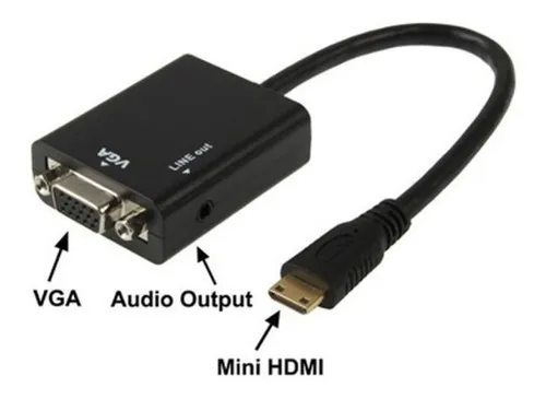 Adaptador vga mini hdmi hotsell
