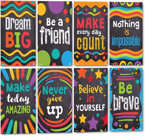 Sproutbrite Classroom Decorations - Motivational Posters For