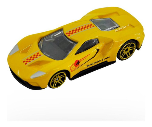 Miniatura de cochecito infantil de metal de la colección Porsche de 1:64 color amarillo