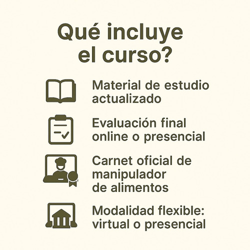 Curso De Manipulación De Alimentos | Carnet Oficial