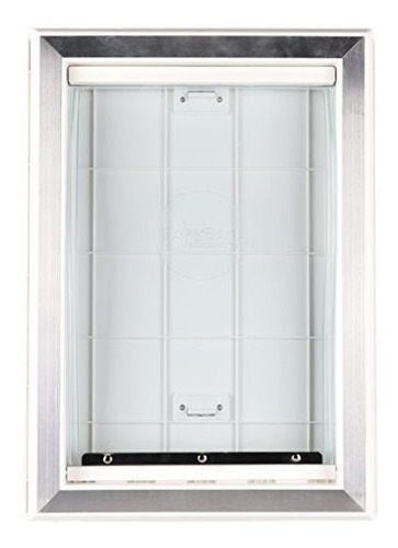 Barksbar Large Plastic Dog Door Con Forro De Aluminio - 10.5