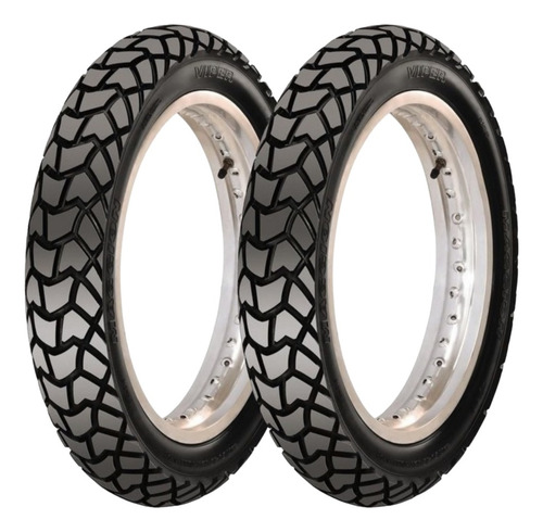 Par Pneu Bros Crosser 90/90-19 E 110/90-17 Maggion Viper