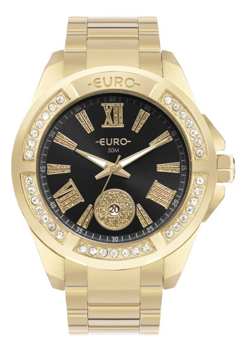 Relógio Euro Feminino Delux Dourado - Eu2115ap/4p