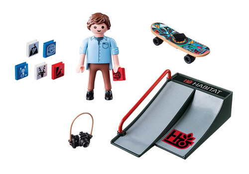 Playmobil 9094 Skater Con Rampa Original