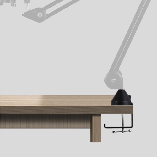 Imagen 4 de 9 de Clamp Morsa Para Brazo De Microfono - Abre 7 Cm Unico Elefir