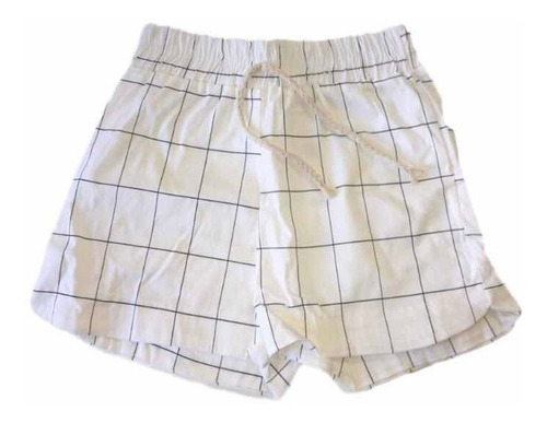 Imagem 2 de 4 de Kit 6 Shorts Xadres Bengaline Risca Giz Cordão Tendencia Mo