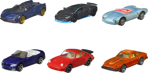 Matchbox Coches, Piezas Moviles, Paquete De 6, Juego De 6 Au