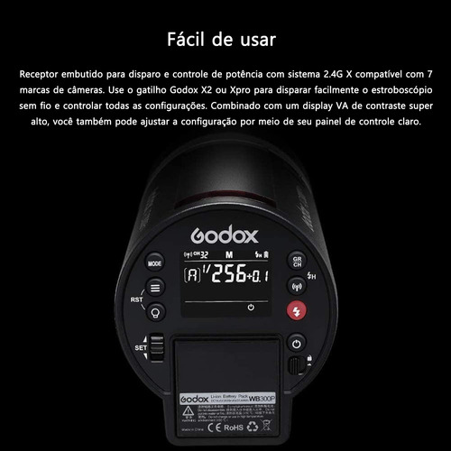Godox Ad300pro 300ws 2.4g Ttl Hss Flash Portátil Speedlight