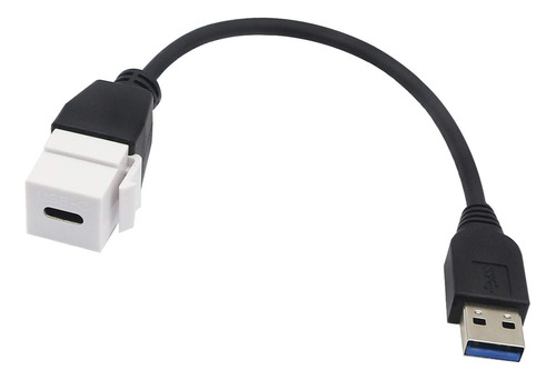 Gintooyun Cable Keystone Tipo C, Adaptador De Extensin Usb C