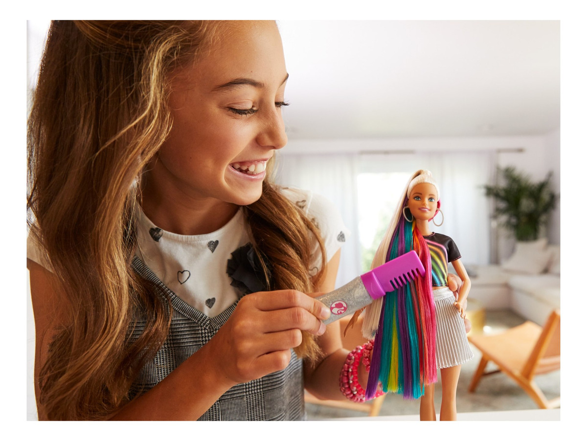 Barbie Rainbow Sparkle Hair Doll Mattel Fxn96 Meses Sin Intereses 
