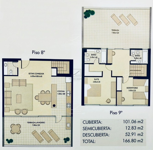 Imagen 18 de 26 de Excelente Duplex Con Terraza Privada En Madero Plaza (sin Cochera)