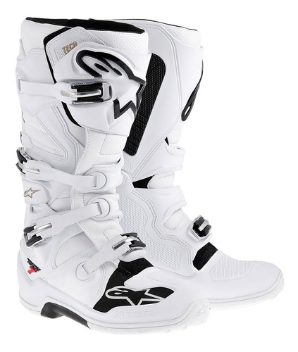 Botas Motocross Alpinestars Tech 7 White Qpg Mxparts