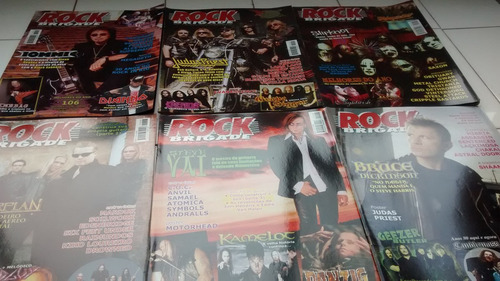 Lote Com 12 Revistas Rock Brigade 2005