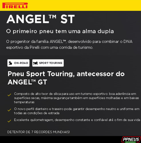 Par Pneu Pirelli Angel St 120/70 R17 + 160/60 R17