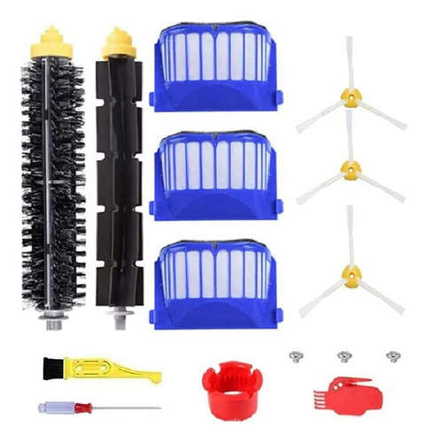 Filtro, Cepillo Lateral, Cerdas Y Batidor Para Irobot Roomba