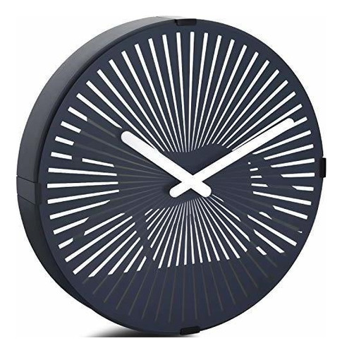 Betus - Reloj De Pared De Ilusión Óptica Sin Tictac, 