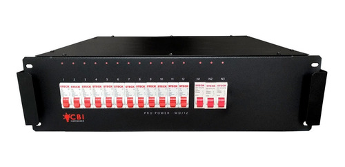 Rack Módulo Disjuntores Cbi Iluminação 12 Canais 4kw/ Canal