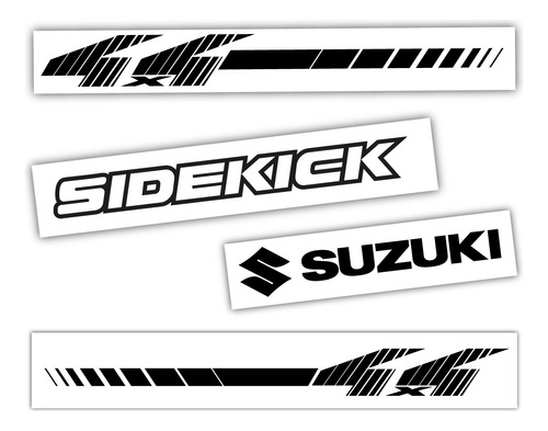 Kit Pack 7pzs Stickers Calcomanía Suzuki Sidekick 4x4 Vitara