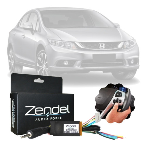 Interface Controle Volante Zendel Honda Civic G9 12/16