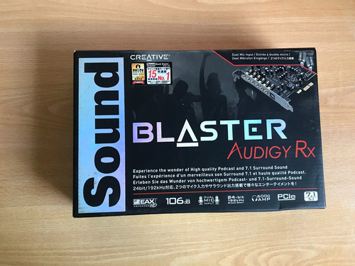 Sound Blaster Audigy Rx Creative 7.1 Tarjeta De Sonido
