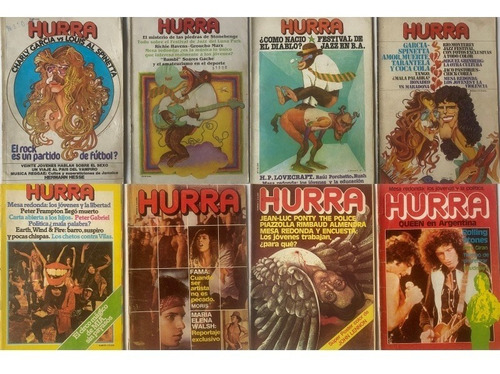 Hurra, 8 Revistas Rock Argentino, Música, Humor, 1980, Y1