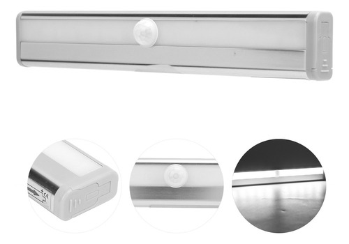 Sensor De Movimiento Infrarrojo Blanco De 10 Led De Inducció