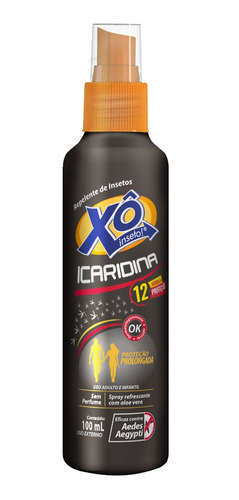 Repelente Xô Inseto Icaridina 100ml Spray 12 Horas