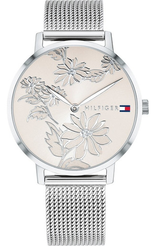 Reloj Tommy Hilfiger 1781920 Mujer Pippa Acero Malla Tejida Color de la malla Plateado Color del bisel Plateado Color del fondo Salmón