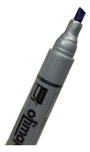 Marcador Permanente Azul X 12 Unidades Grueso